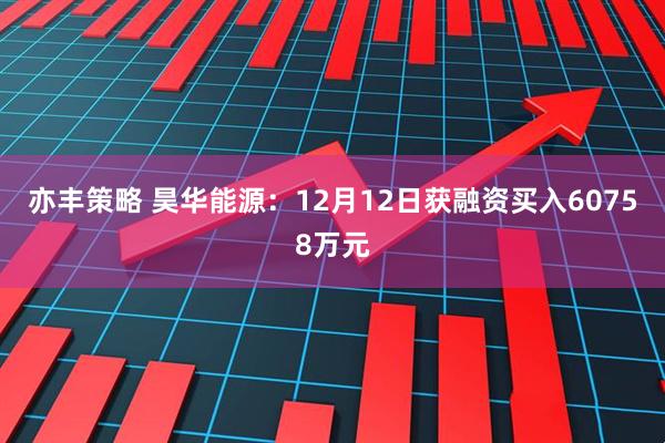 亦丰策略 昊华能源：12月12日获融资买入60758万元